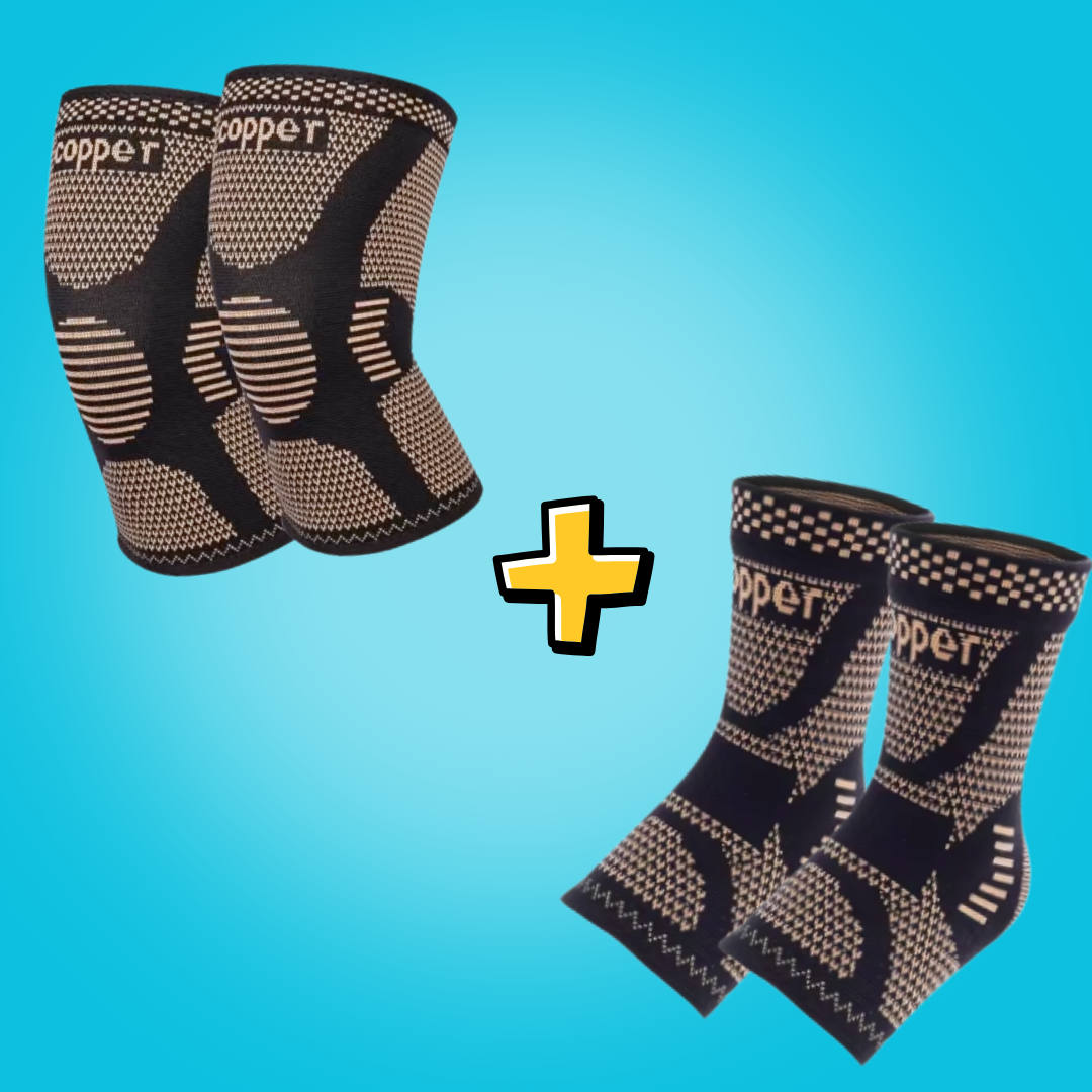 1 x Genunchiere I 1 x Sosete cu Cupru