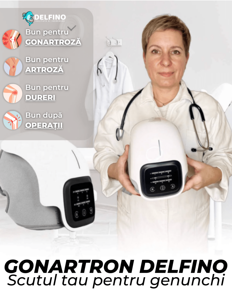 Gonartron de masaj pentru genunchi - Delfino®